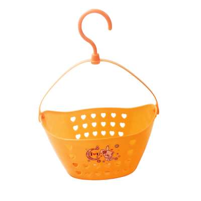 Bathroom Shower Storage Basket Plastic Storage Basket With Hook